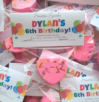 Birthday Bath Bomb Favors, Birthday, Birthday party favors, birthday favors, classroom, favors, party favors, classroom favors, kids favors