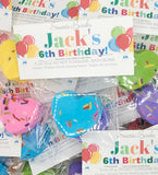 Birthday Bath Bomb Favors, Birthday, Birthday party favors, birthday favors, classroom, favors, party favors, classroom favors, kids favors