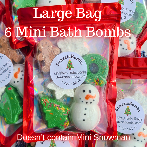 1 Large Bag of 6 Mini Bath Bombs