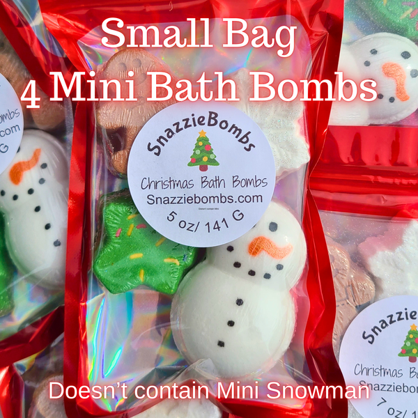 1 Small Bag of 4 Mini Bath Bombs