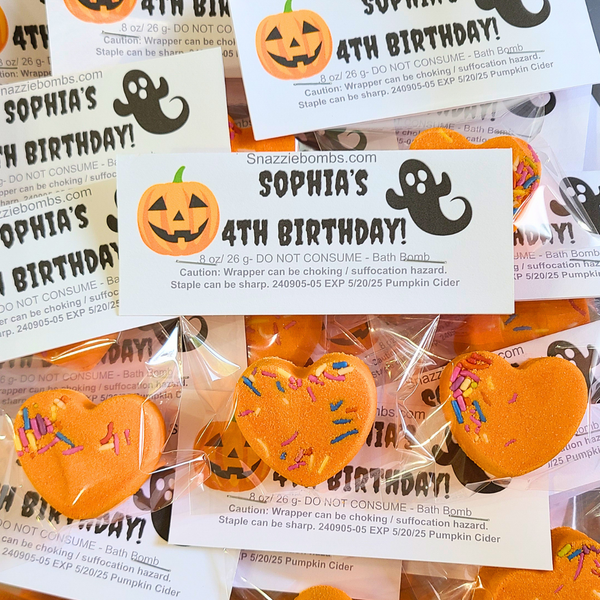 Halloween Birthday Bath Bombs