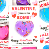 Valentine Bath Bombs, Valentine Bath Bomb, bath bomb, bath bombs, bath bombs for kids, kids bath bombs, bulk, valentines, valentines gift