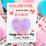 Valentine Bath Bombs, Class Valentines, Classroom Valentines, Valentines Kids Class, Valentines, Valentines for class, Valentine's gifts