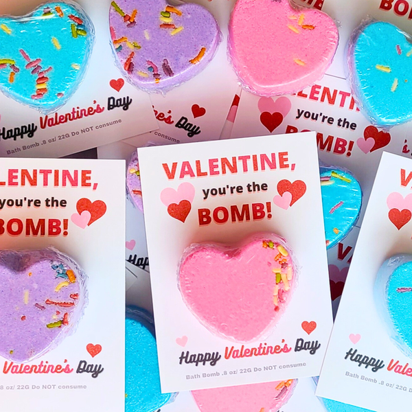 Valentine Bath Bombs, Class Valentines, Classroom Valentines, Valentines Kids Class, Valentines, Valentines for class, Valentine's gifts
