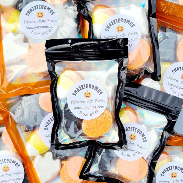 Halloween Bath bombs, Halloween BATH BOMB, Halloween party favors, Halloween gifts, Halloween, fizz, bath dust, bath bomb dust, fizzy, MINI