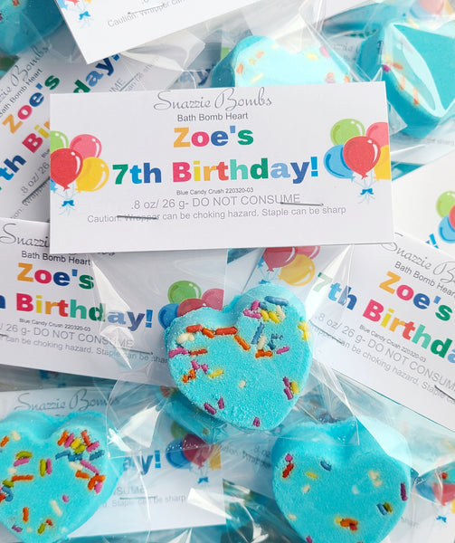 Birthday Bath Bomb Favors, Birthday, Birthday party favors, birthday favors,  classroom, favors, party favors, classroom favors, kids favors – Snazzie LLC