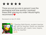 3 Box Small Teacher Appreciation Bath Bomb