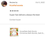 Mini Snowflake Bath Bomb