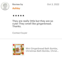 1 Gingerbread Man Bath Bomb